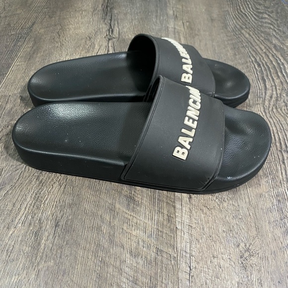 BALENCIAGA Womens Black Slides - Picture 4 of 6